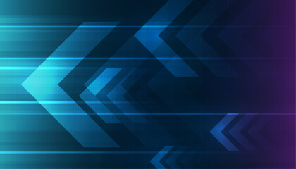Obraz premium Arrow speed abstract blue background