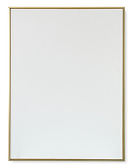 Thin gold frame png mockup with design space