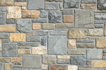 Green natural stone wall background