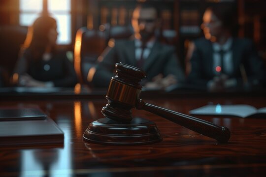 Peacemaker Pose A lawyer mediates a dispute between two parties, bringing calm and reason to the table 