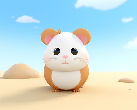 Guinea Pigs, Friendly and vocal rodents with a longer lifes, cartoon, flat design