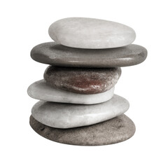 Natural stacked stone design elelment