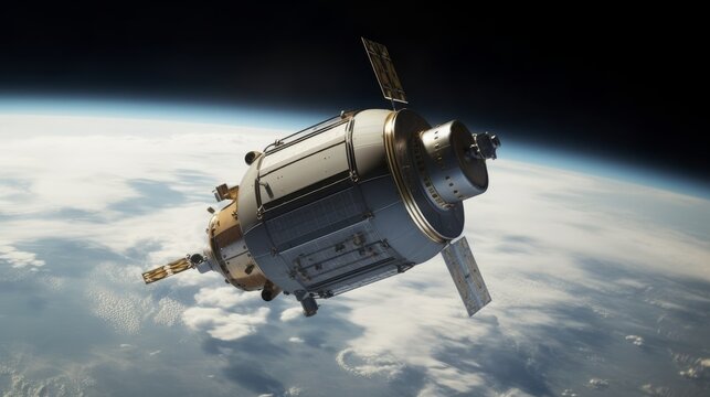 Miniaturized satellites for distributed space AI generated