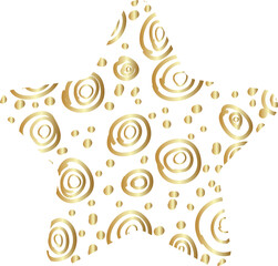 Gold stars various. Elements for design