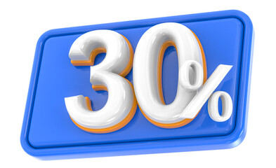 30 Percent 3D Render