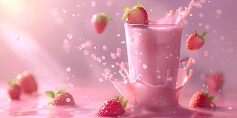 Vibrant Strawberry Cream Dream