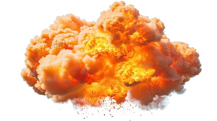 Fiery Blast in Dramatic Illustration