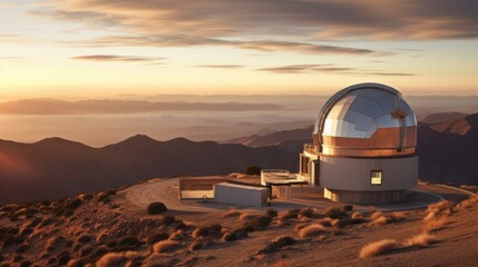 Fototapeta na wymiar Space-based observatories for studying cosmic phenomera AI generated