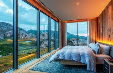 Hilltop Bedroom with Panoramic Highland Views