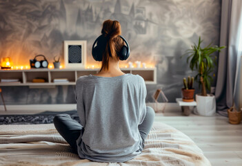 Peaceful Evening Meditation Session in Bedroom