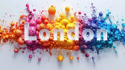 Vibrant Colors Spell Out London