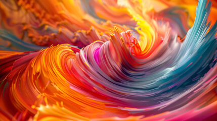 Symphony Of Soundwaves Visualized As Vibrant Ribbons Of Color, Swirling And Dancing In A Hypnotic Display Of Synesthetic Harmony