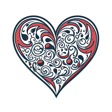 recommend clip art: Heart doodle icon. Isolated hand drawn love symbol. PNG file with transparent background