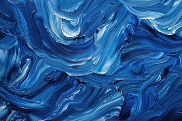 Blue waves abstract background texture. Print, painting, design, fashion,Liquid marbling paint texture background. Fluid painting abstract texture, Intensive color mix wallpaper.
