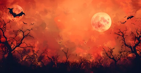 a halloween background with copy space