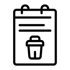 Trash Can line icon