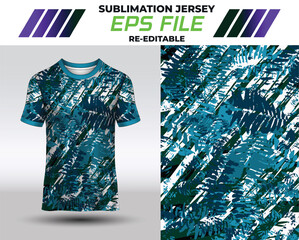Sport jersey design, fabric textile for sublimation