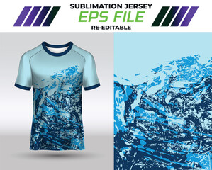 Sport jersey design, fabric textile for sublimation