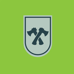 Ax logo vector graphic of illustration with background