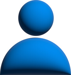 3D人物ピクトグラム　シルエット　アイコン 上半身アバター	