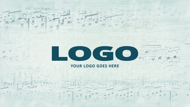 Music Notes Logo Reveal