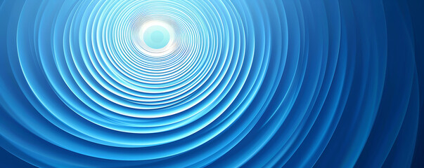 Obraz premium Light blue gradient background with radial effect wallpaper. generative ai