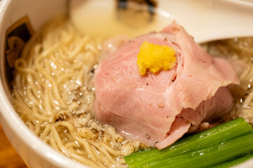 鯛　ラーメン　チャーシュー