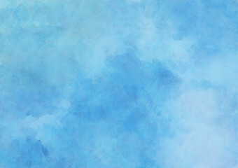 Abstract watercolor wallpaper, background (texture, splash, pastel, light blue) - obrazy, fototapety, plakaty