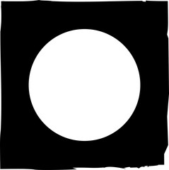 Square brush frames with circle border element