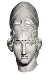 Fototapeta na wymiar Head with a helmet png vintage illustration, remixed from the artwork by John Flaxman