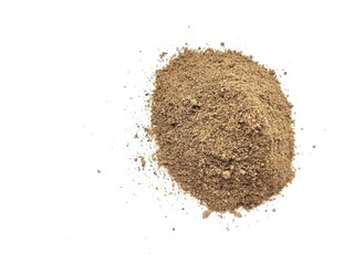 Spicy powder of black pepper.