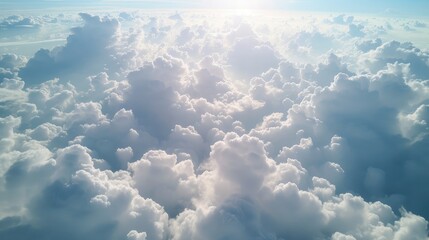 Heavenly Cloudscape: Sunlit Serenity