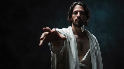 Savior's Embrace: Jesus Reaching Out