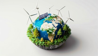 Naklejka premium Energy - Wind and Solar
