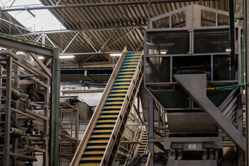 Fresh vegetables processing equipment after harvesting, storage, sorting, washing, cutting,...