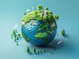 Fototapeta premium 3D planet