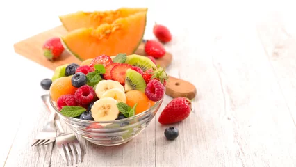  fresh fruit salad in bowl © M.studio