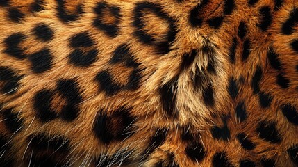 Abstract leopard fur background. The texture of the fur, natural or artificial.
