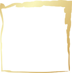 Obraz premium Gold square frames brush. Design elements