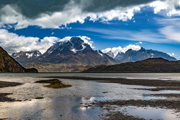 Mountain landscape in National Park Torres Del Paine, Chile