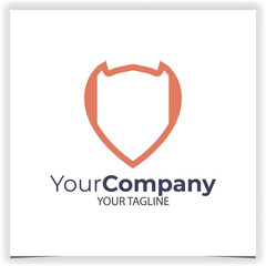 Vector shield logo design template