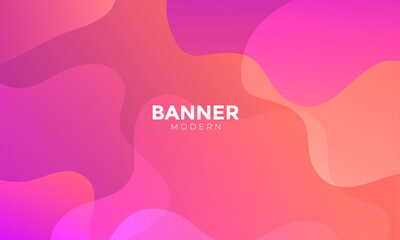 Pink abstract banner background. Vector abstract graphic design banner pattern background template, abstract pink background with waves, Pink gradient