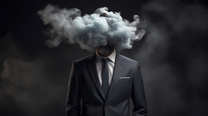 man under great pressure