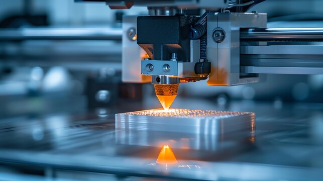 3D printer creating a prototype for a new business product showcasing rapid prototyping technology