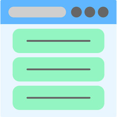 Obraz premium Web Menu Icon