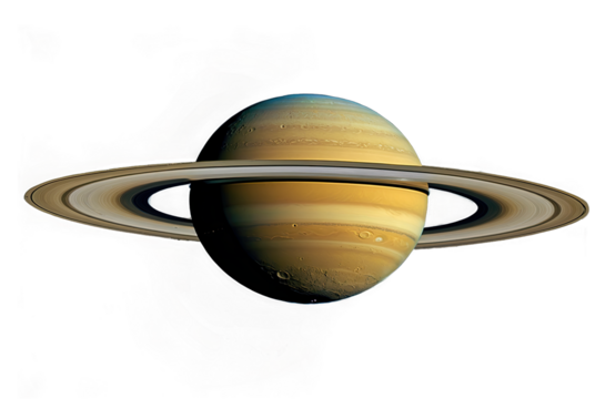 Rings of Saturn on a transparent background