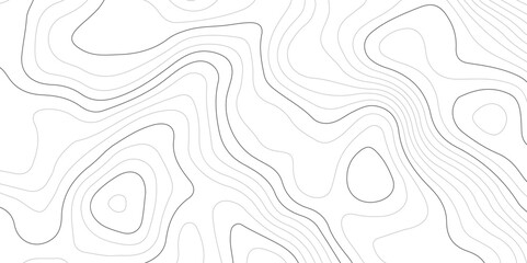 Background of the wavy topographic map background. Topography relief and topographic map wave line contour background. Geographic abstract grid. - obrazy, fototapety, plakaty