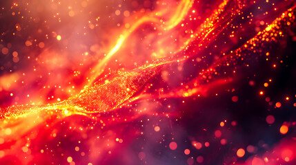 Obraz premium Abstract Red and blue Lights Background Vector. Bokeh light fractal beauty, neon effects, 3D rendering