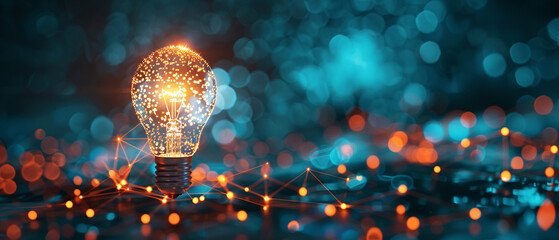 Illuminated Light Bulb with Digital Connection: Idea and Solution Concept