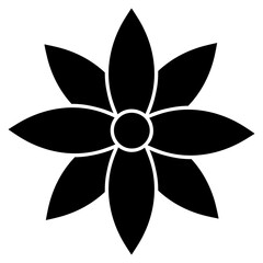 flowers blossom glyph icon